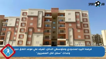 فرصة أخيرة لمحدودي ومتوسطي الدخل: تعرف على موعد إغلاق حجز وحدات “سكن لكل المصريين”